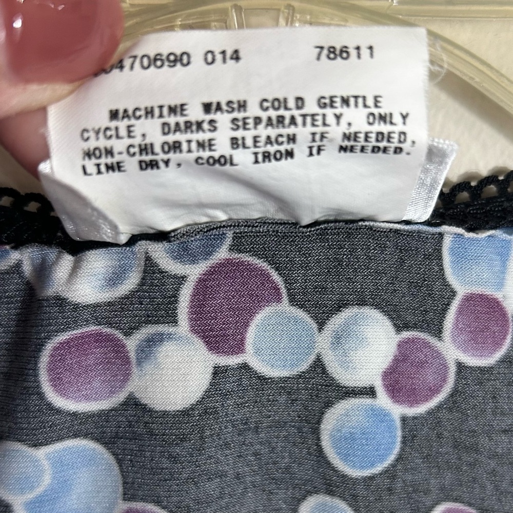 VTG IZ Byer Babydoll Top Y2K Women’s M Ruched Sleeve Milkmaid Polka Dot Fairy - Picture 4 of 10